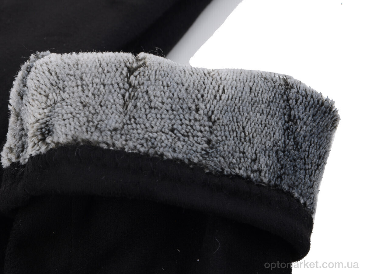 Купить Рукавички жіночі 05 замш махра RuBi чорний, фото 2