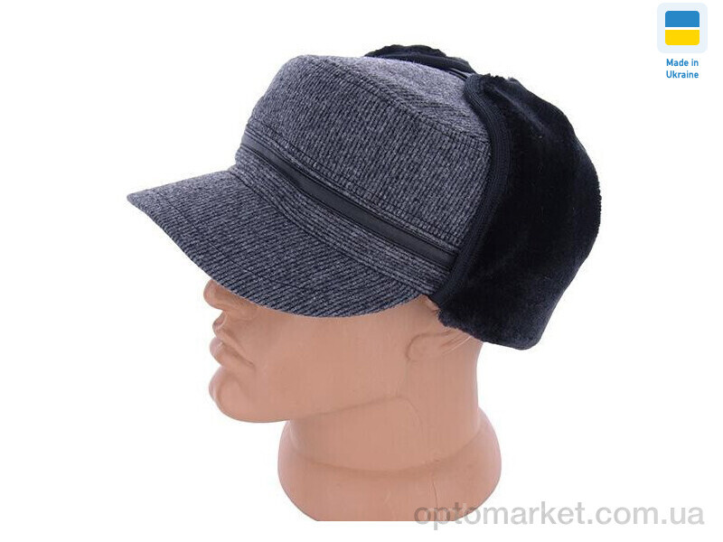 Купить Кепка чоловічі 0500 німка зимова вуха хутро сірий Mabi сірий, фото 1