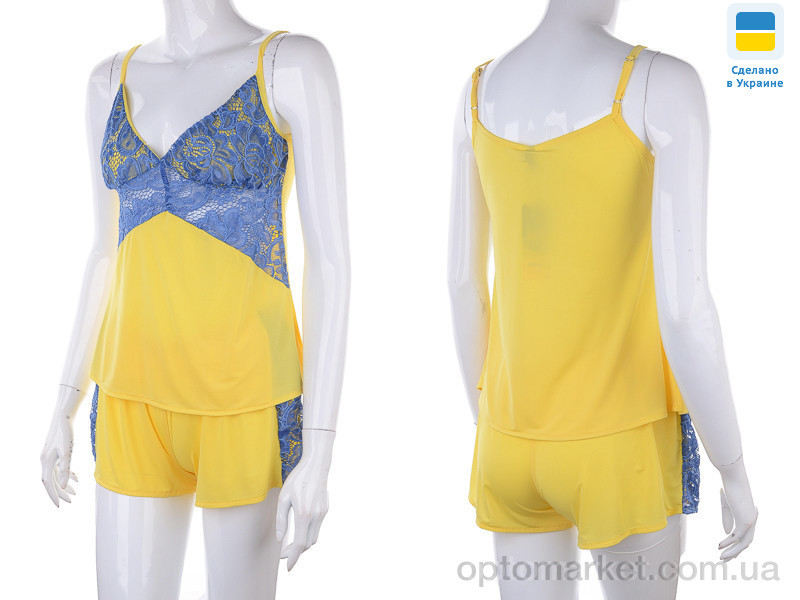 Купить Нічна сорочка жіночі 0511 yellow-d.blue Nadia & Natali синій, фото 4