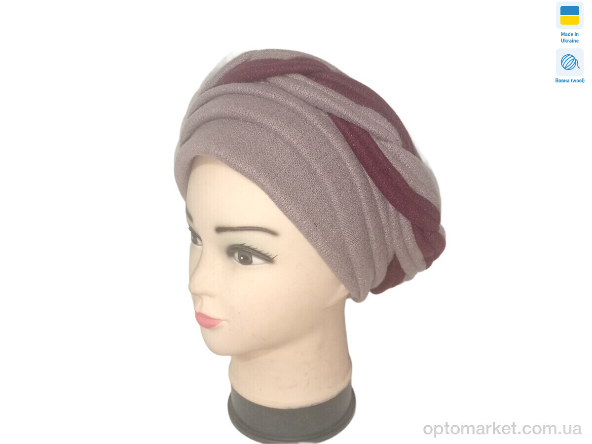 Купить Чалма жіночі 0532 чалма Олена беж-бордо Mabi бежевий, фото 1