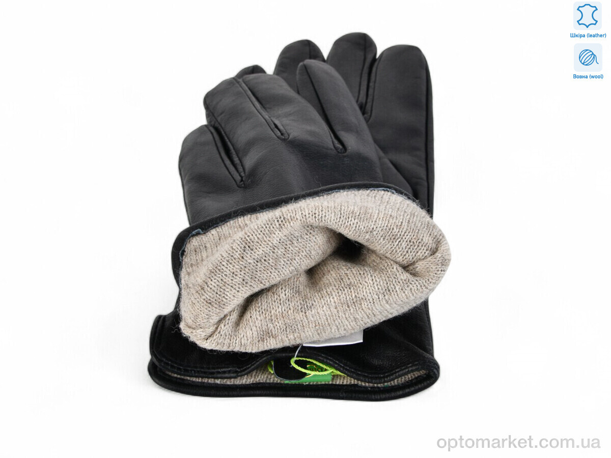 Купить Рукавички чоловічі 0533A black Mimosa чорний, фото 2