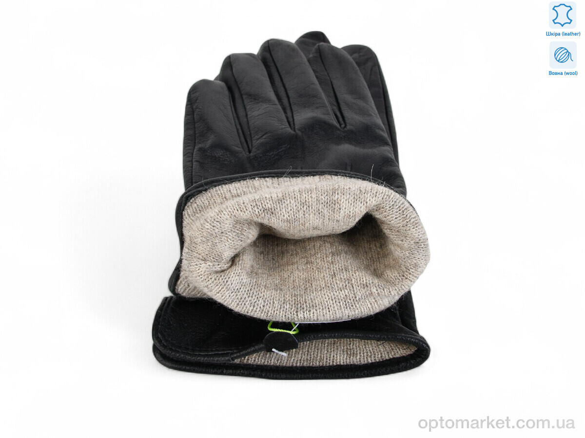 Купить Рукавички чоловічі 0542 black Mimosa чорний, фото 2