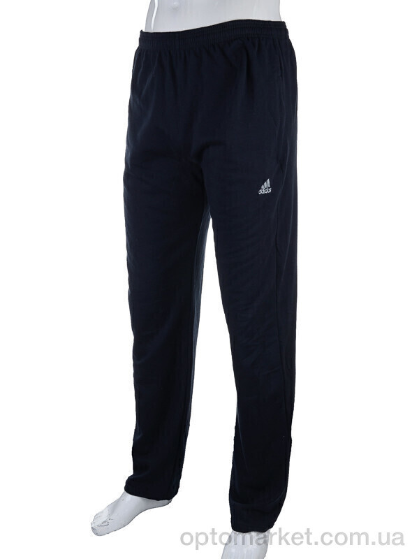 Купить Спортивні штаны чоловічі 05817 navy A.idas чорний, фото 2