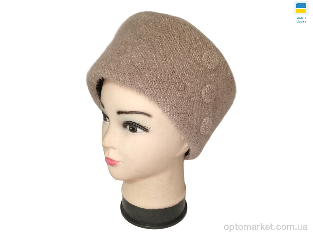 Купить Шапка жіночі 0586 кубанка т.бежевий Mabi бежевий, фото 1