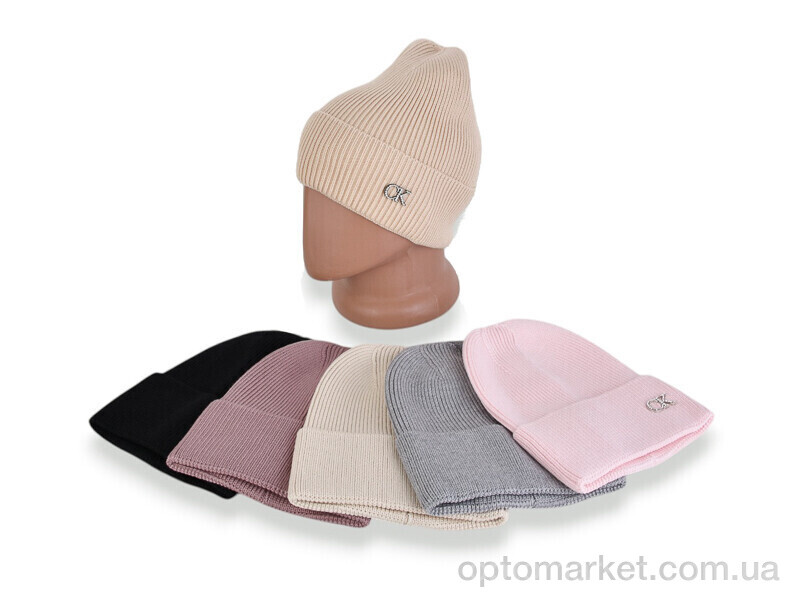 Купить Шапка жіночі 06-01 mix C.lvin klein мікс, фото 2
