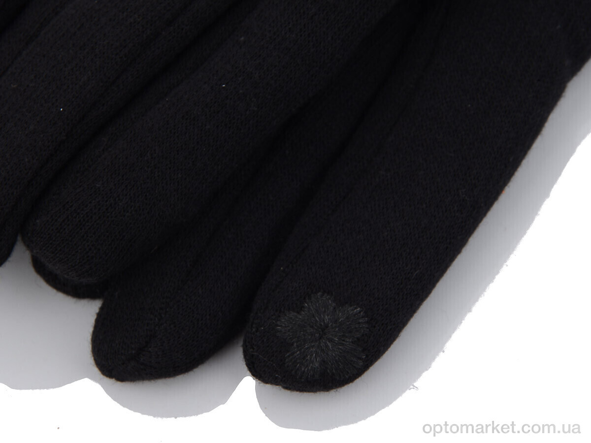 Купить Рукавички жіночі 06 трикотаж махра RuBi чорний, фото 2