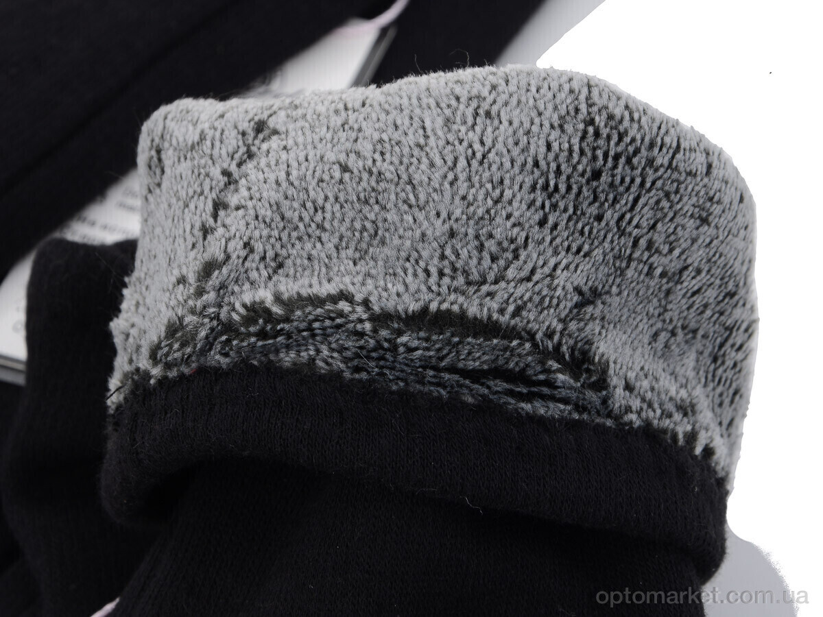 Купить Рукавички жіночі 06 трикотаж махра RuBi чорний, фото 3