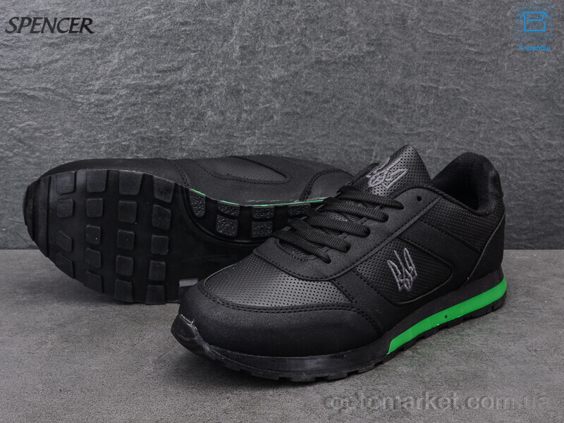 Купить Кросівки чоловічі 063 vkr black Spencer чорний, фото 2