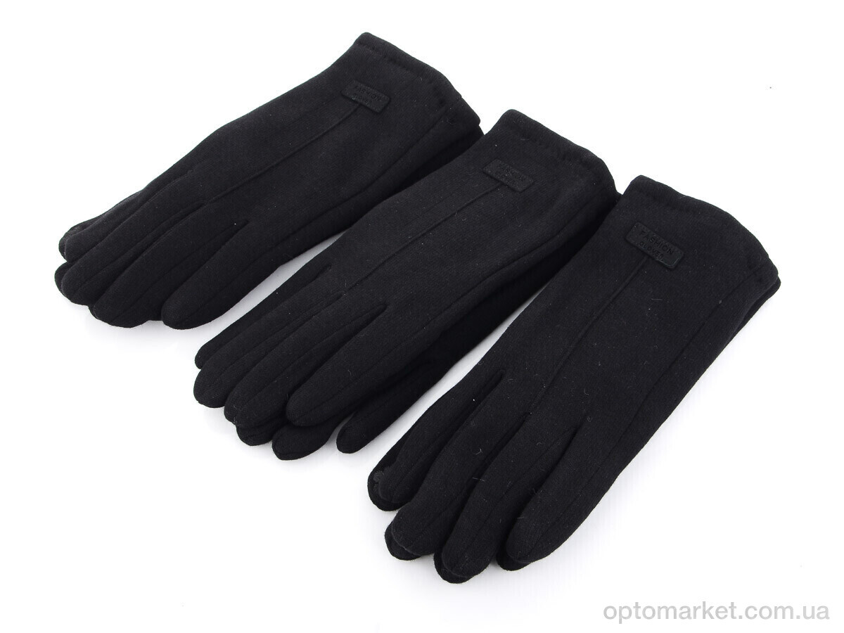 Купить Рукавички жіночі 07 трикотаж махра RuBi чорний, фото 1