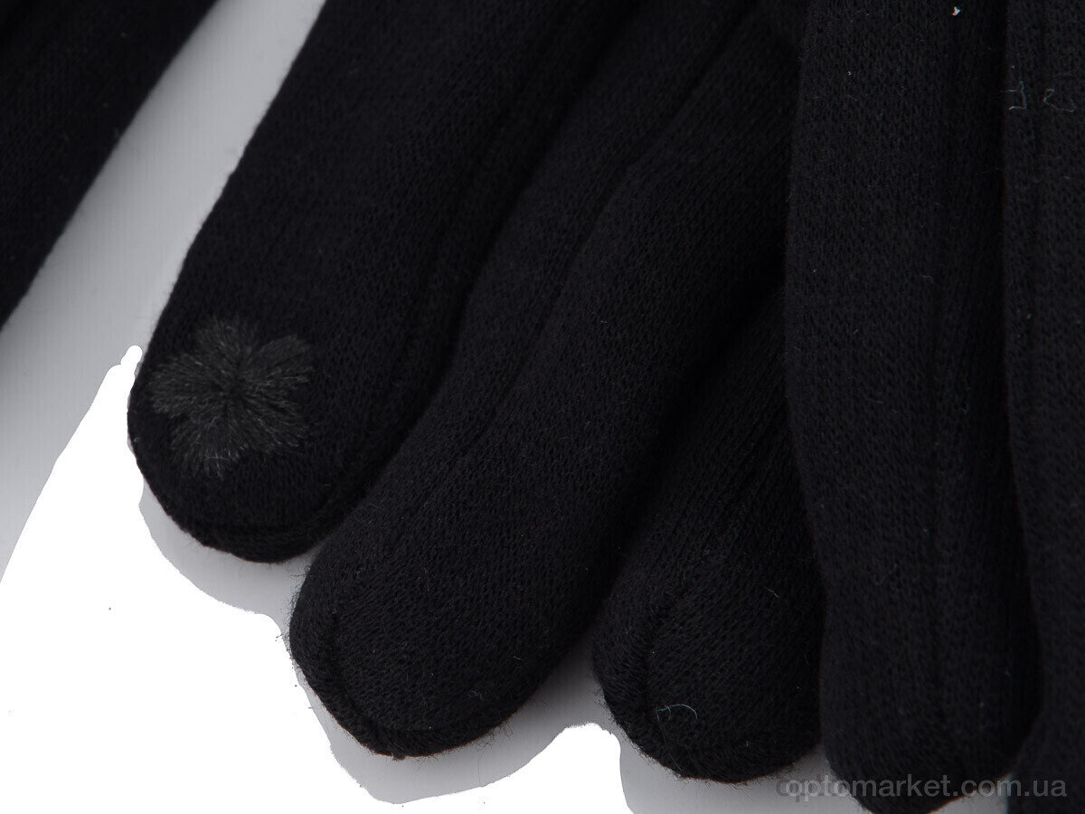 Купить Рукавички жіночі 07 трикотаж махра RuBi чорний, фото 2