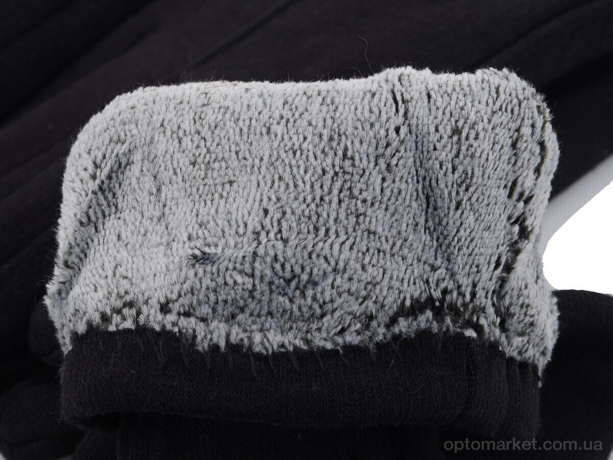 Купить Рукавички жіночі 07 трикотаж махра RuBi чорний, фото 3