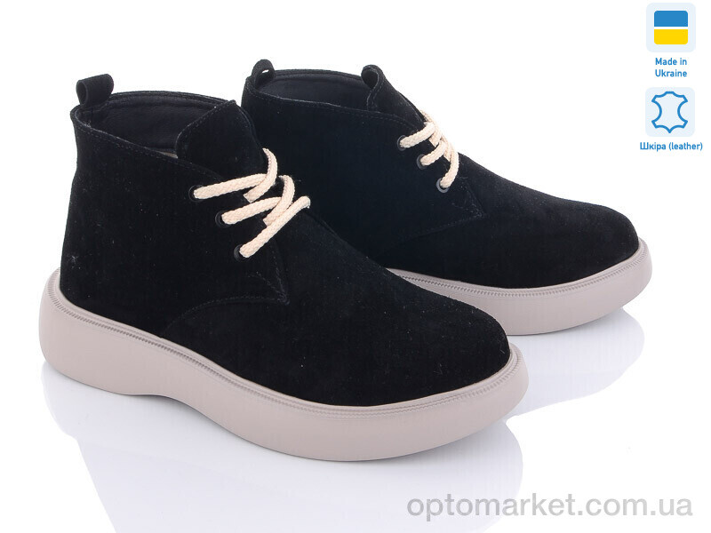 Купить Черевики жіночі 07001-Х3 чер замш A.N.I.One чорний, фото 1