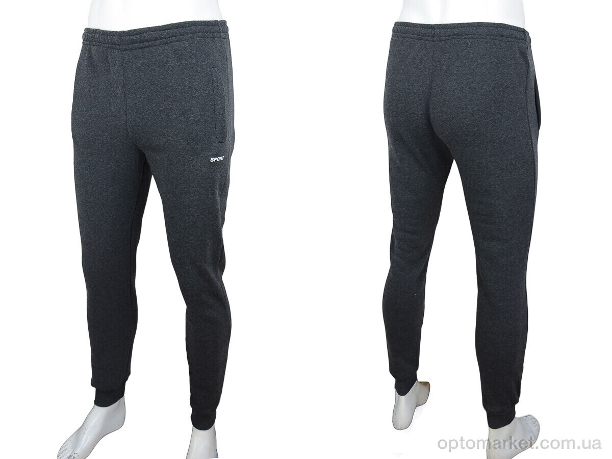 Купить Спортивні штаны чоловічі 07004 grey, флис Obuvok сірий, фото 3