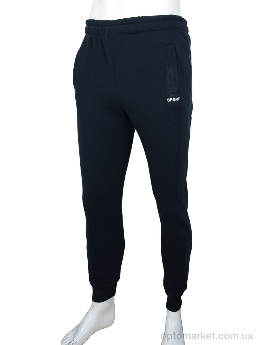 Купить Спортивні штаны чоловічі 07005 navy, флис Obuvok синій, фото 1