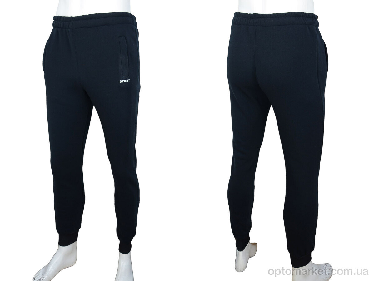 Купить Спортивні штаны чоловічі 07005 navy, флис Obuvok синій, фото 3