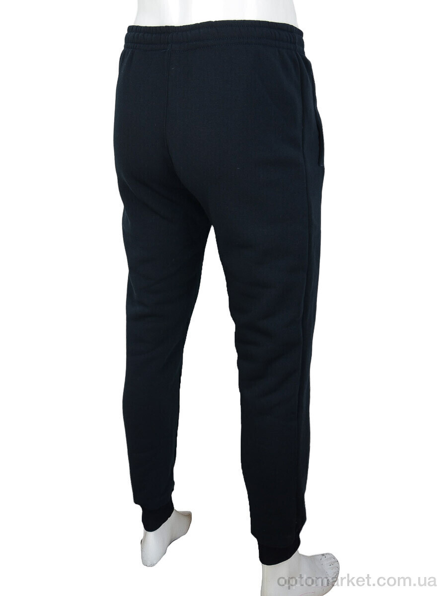 Купить Спортивні штаны чоловічі 07175-2 blue, флис N.ke чорний, фото 3