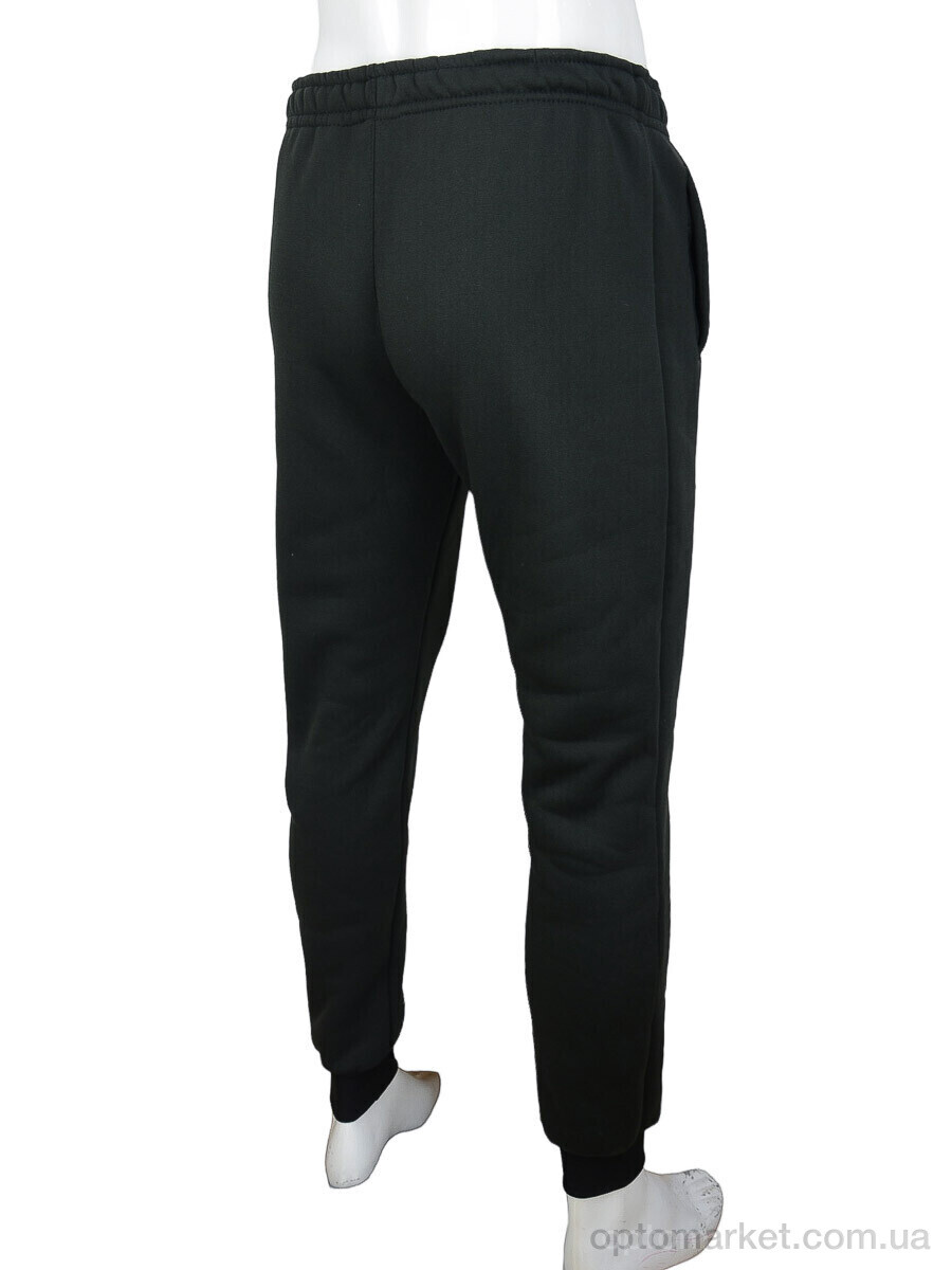 Купить Спортивні штаны чоловічі 07176 black, флис Obuvok чорний, фото 2