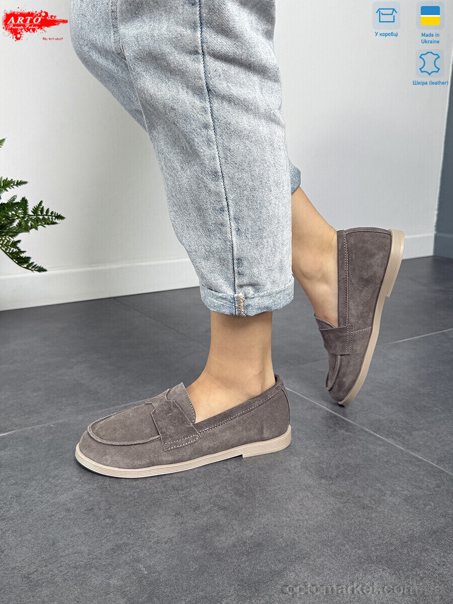 Купить Туфлі жіночі 079 кофе з. ARTO коричневий, фото 3