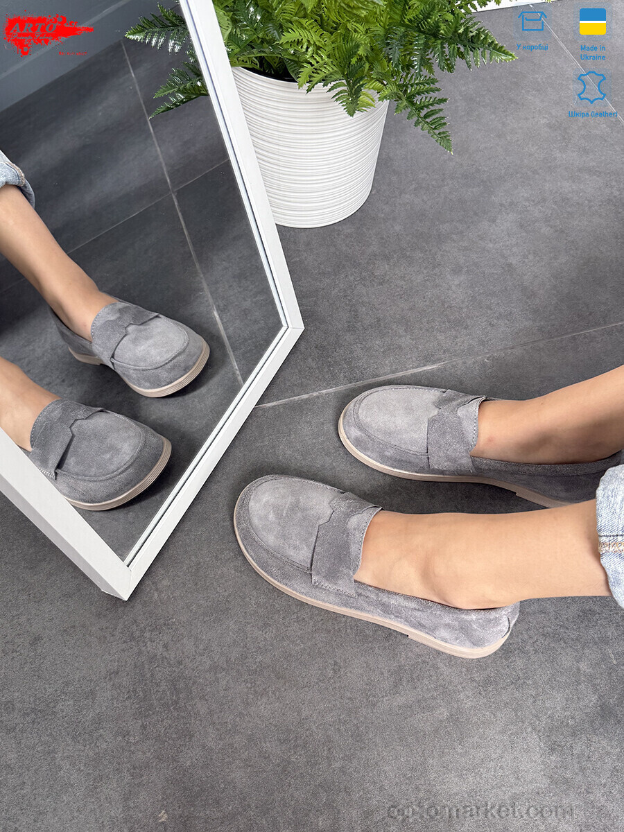 Купить Туфлі жіночі 079 сірий з. ARTO сірий, фото 3