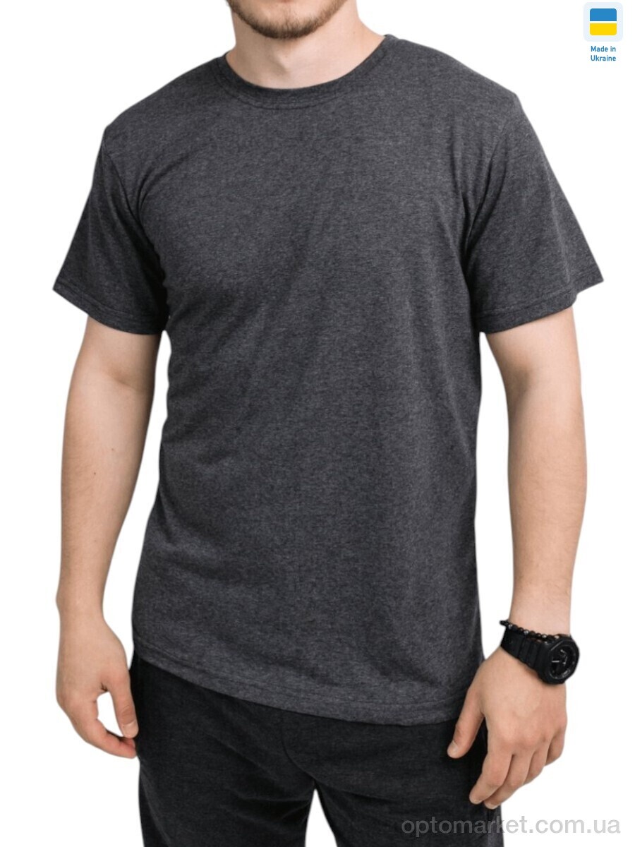 Купить Футболка чоловічі 08 т.сірий Sport style сірий, фото 1