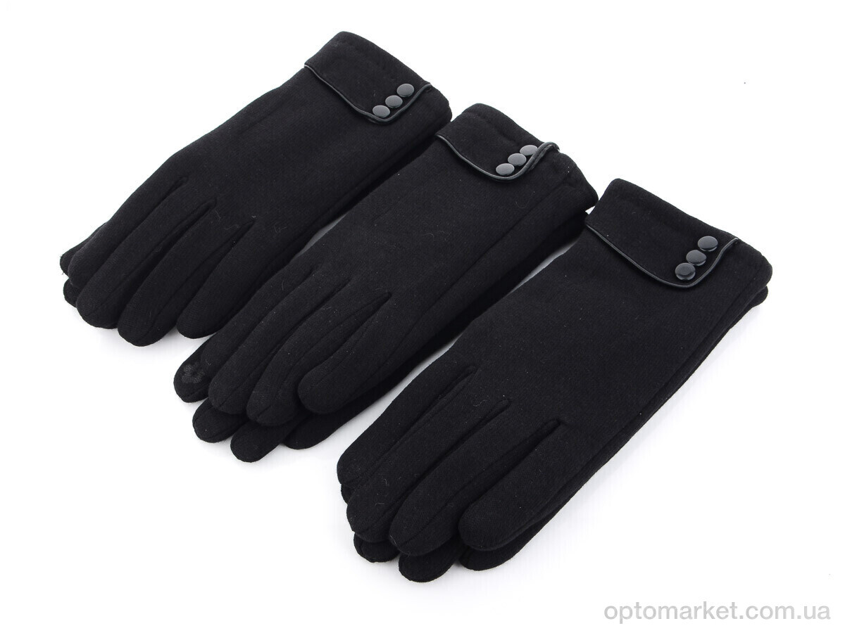 Купить Рукавички жіночі 08 трикотаж махра RuBi чорний, фото 1