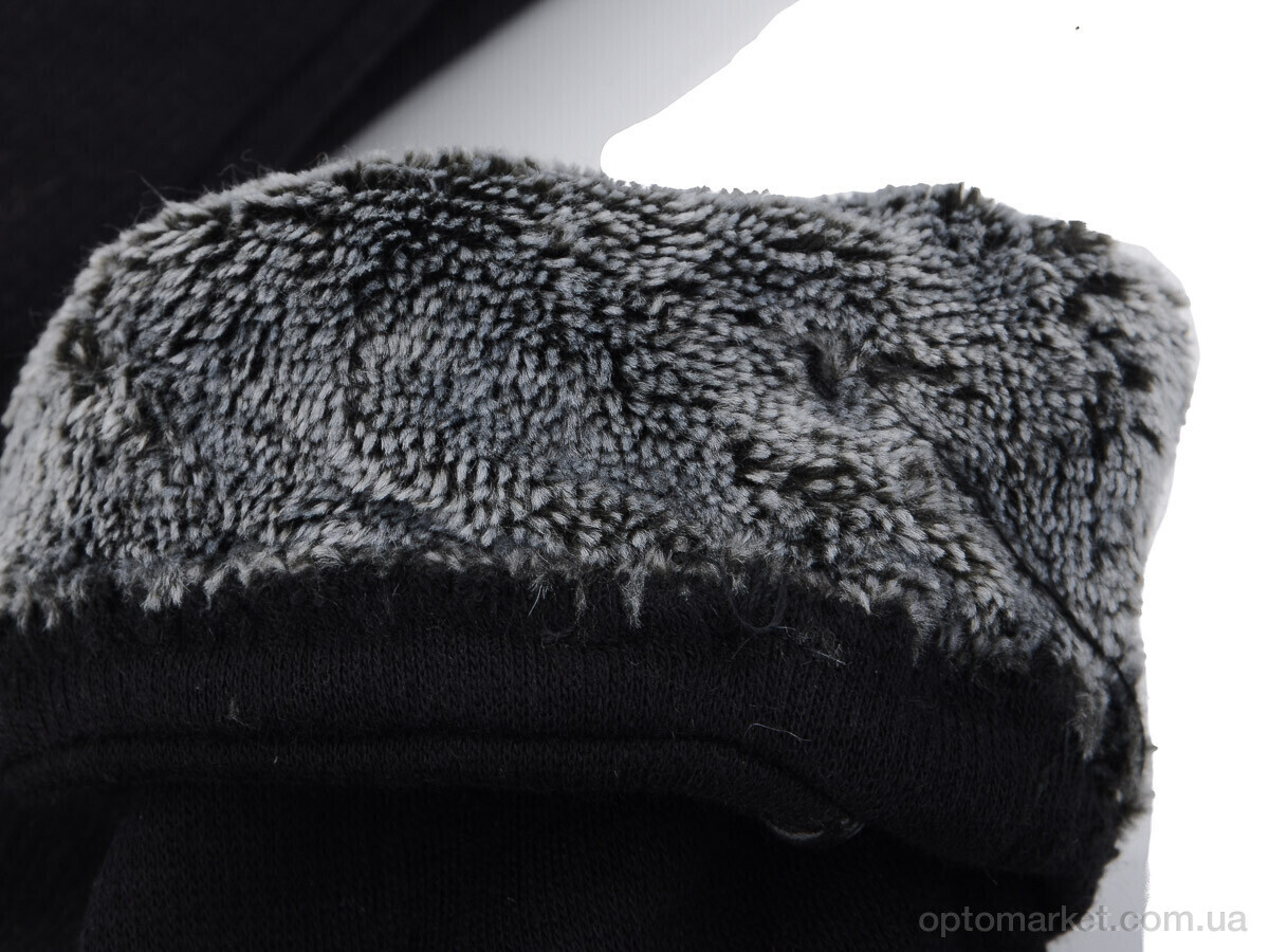 Купить Рукавички жіночі 08 трикотаж махра RuBi чорний, фото 3