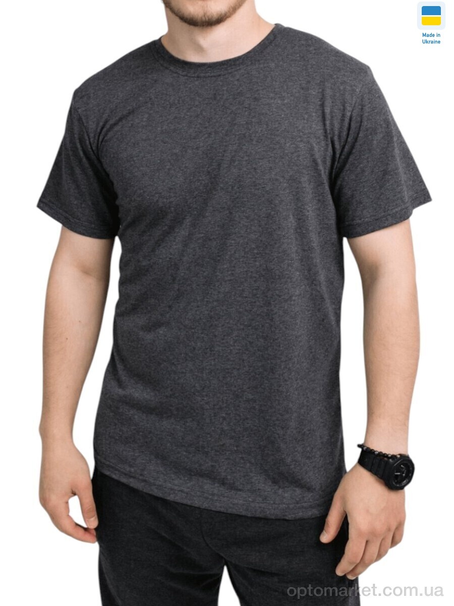 Купить Футболка чоловічі 080 т.сірий Sport style сірий, фото 1