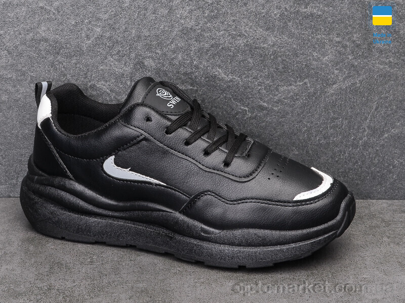 Купить Кросівки жіночі 0810-4 Swin чорний, фото 2