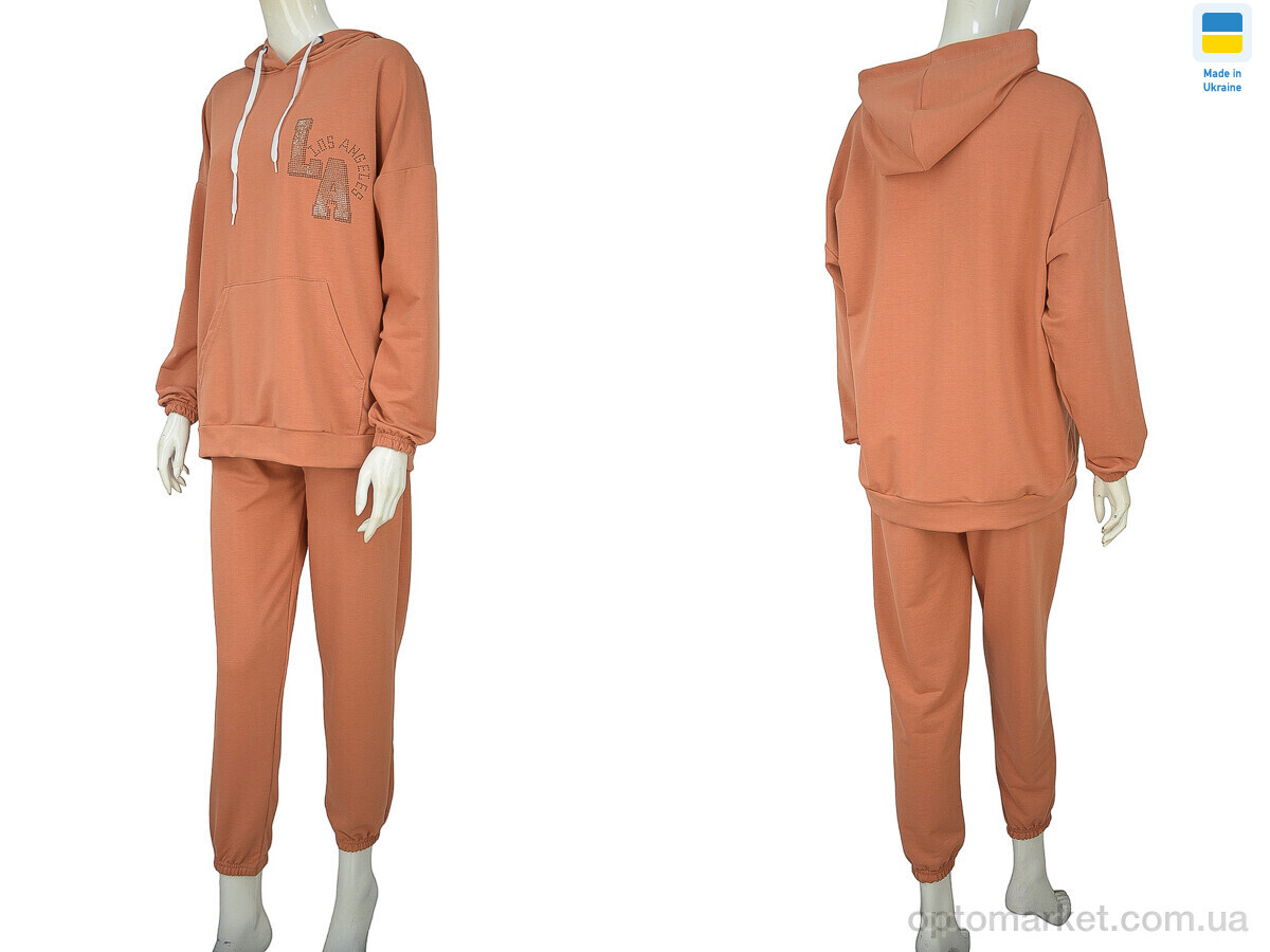 Купить Спортивний костюм жіночі 08141 теракот L.s Angeles коричневий, фото 4