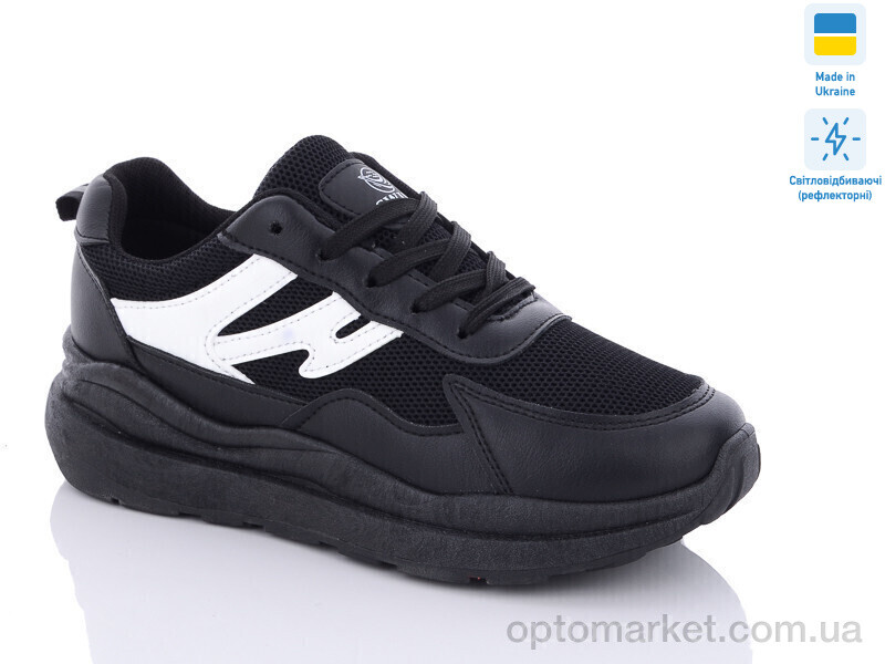 Купить Кросівки жіночі 082-3B Swin чорний, фото 1