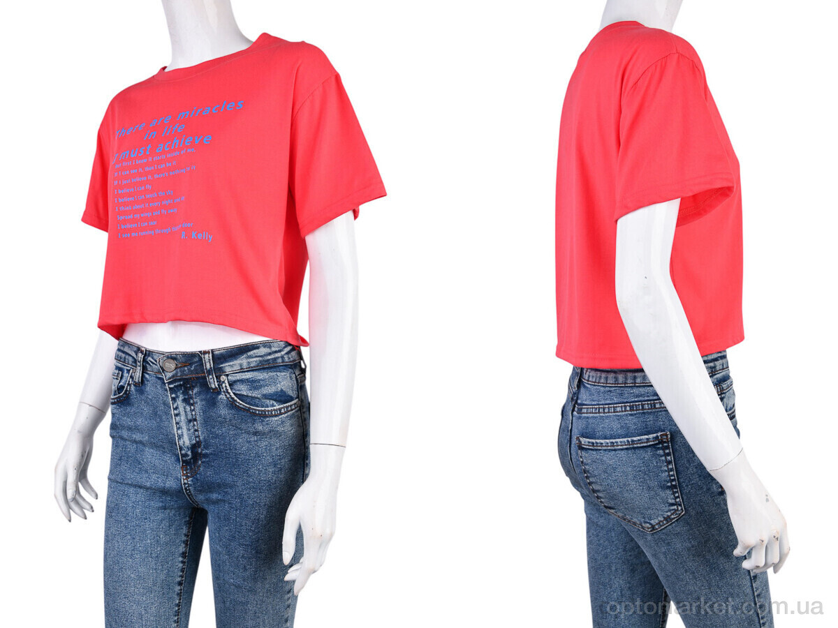 Купить Футболка жіночі 08789-15 pink Geen рожевий, фото 3