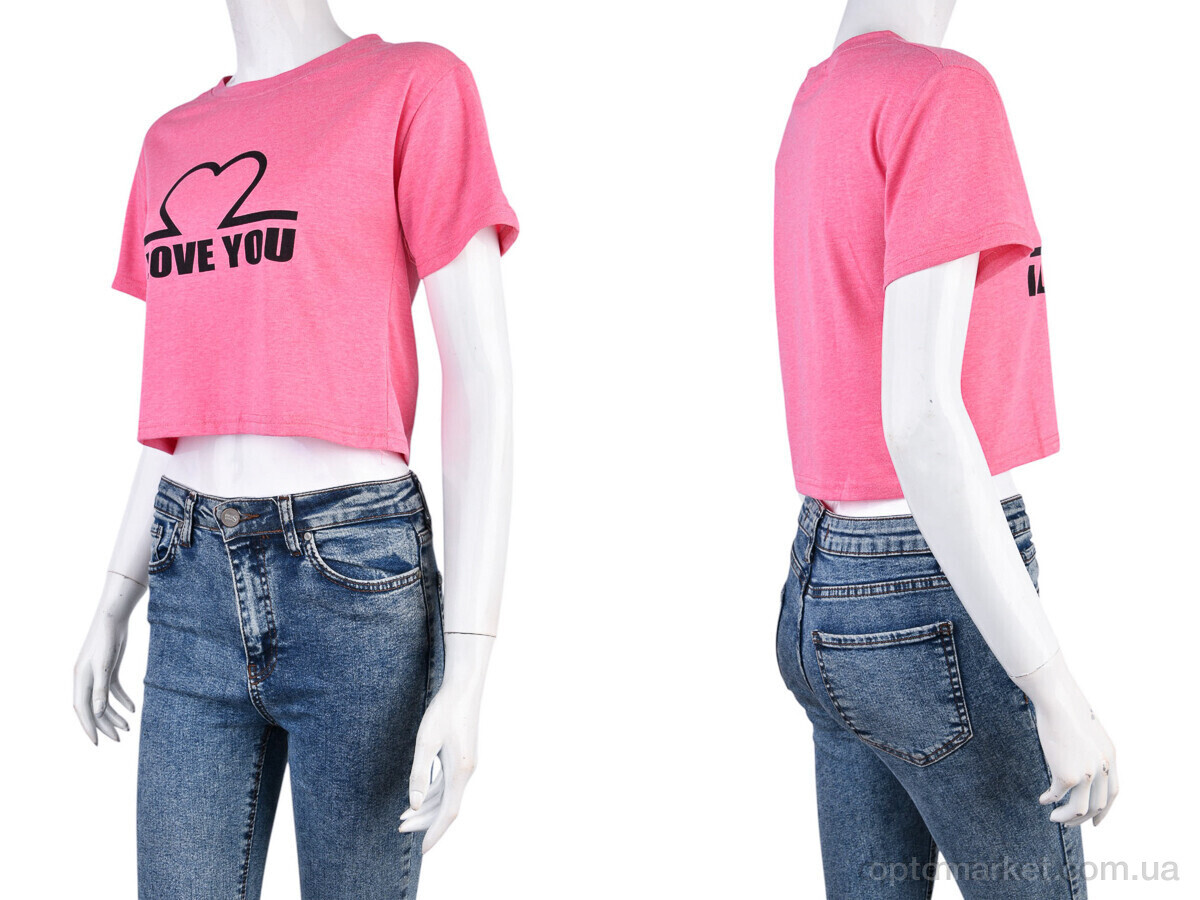 Купить Футболка жіночі 08789-16-1 pink Geen рожевий, фото 3