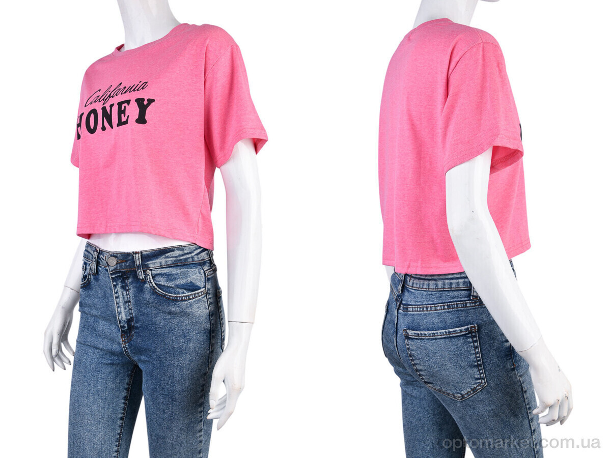 Купить Футболка жіночі 08789-16-3 pink Geen рожевий, фото 3