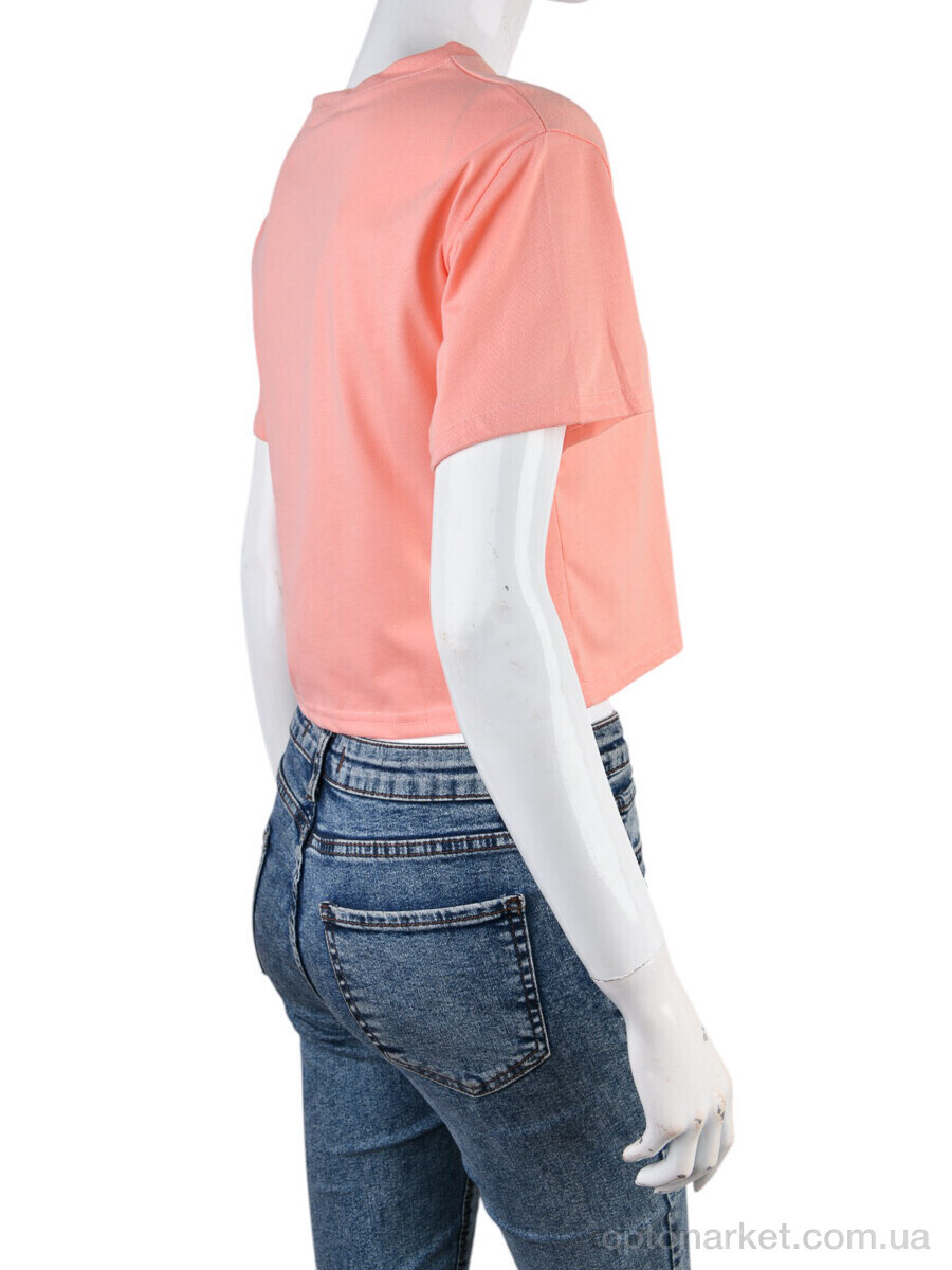 Купить Футболка жіночі 08789-17-2 pink Geen рожевий, фото 2