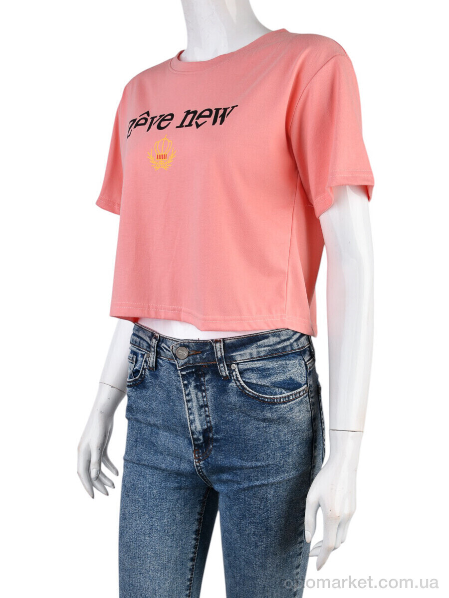 Купить Футболка жіночі 08789-17 pink Geen рожевий, фото 1