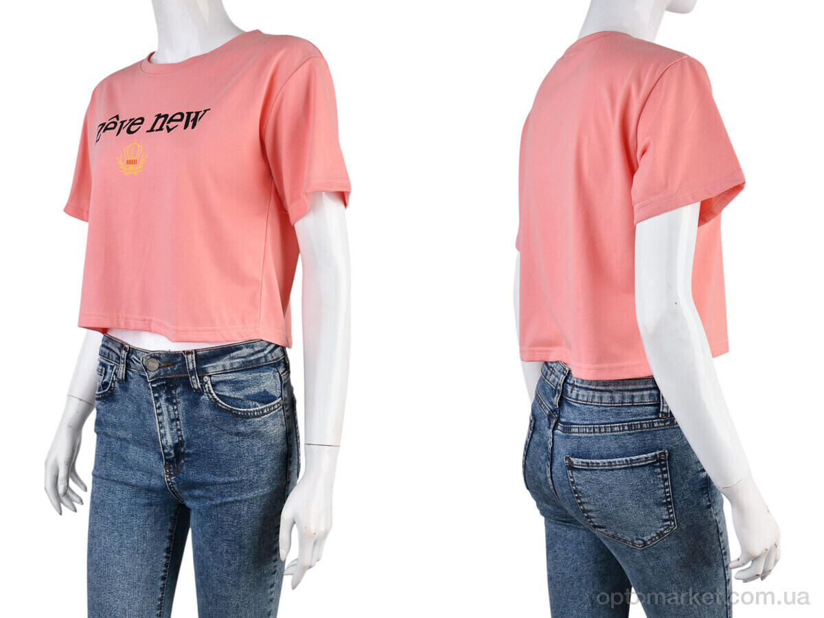 Купить Футболка жіночі 08789-17 pink Geen рожевий, фото 3
