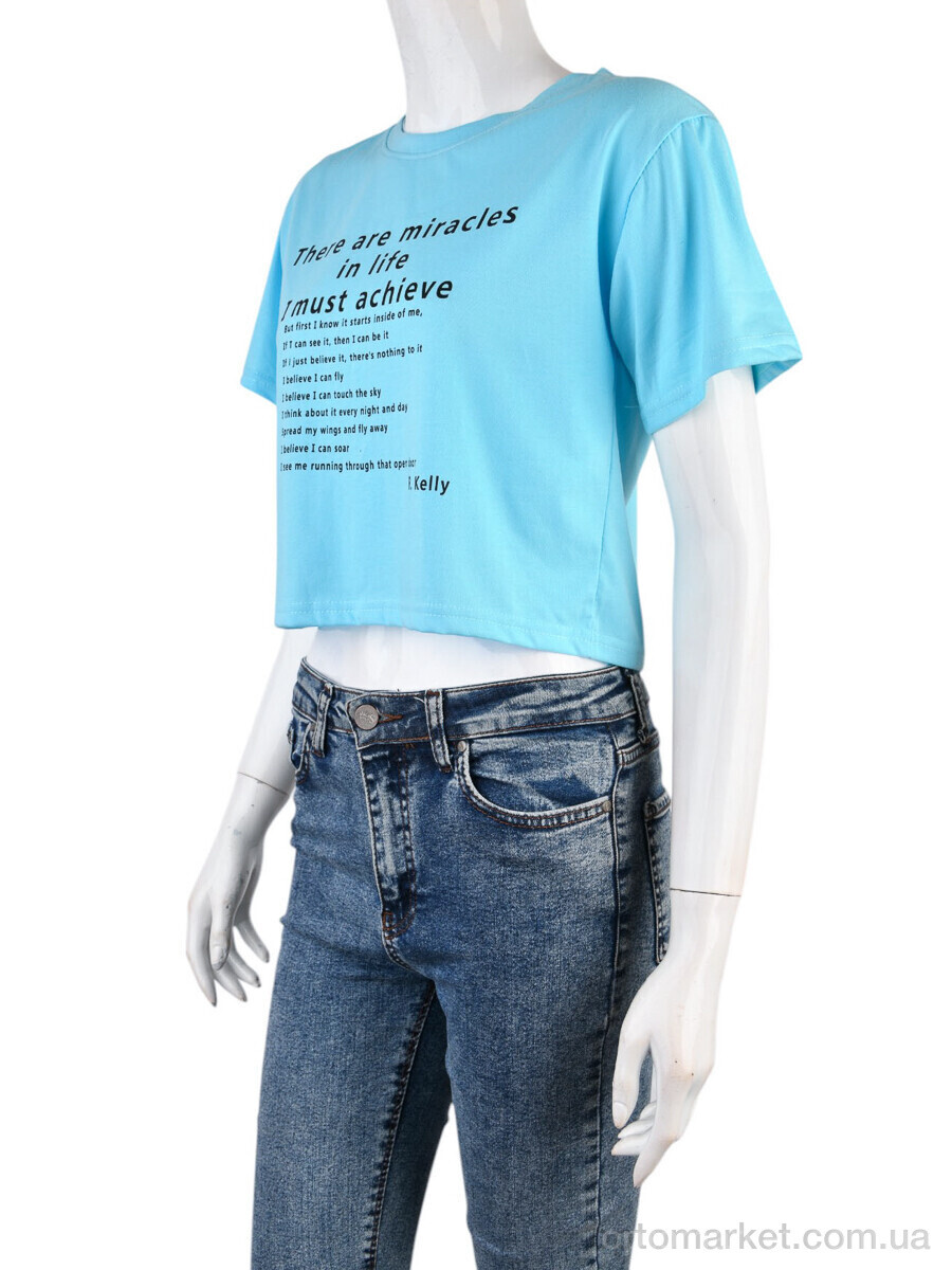 Купить Футболка жіночі 08789-18-1 l.blue Geen блакитний, фото 1