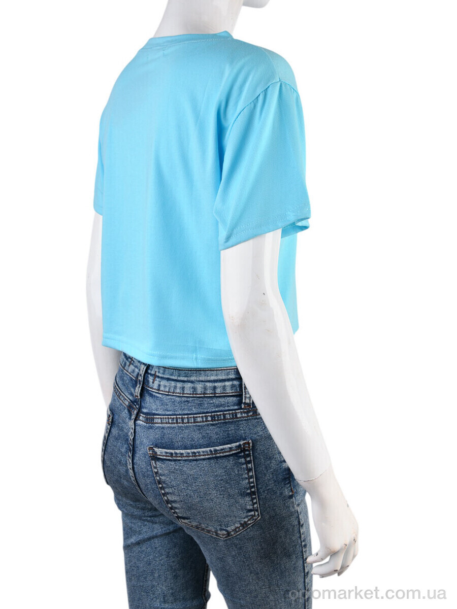 Купить Футболка жіночі 08789-18-1 l.blue Geen блакитний, фото 2