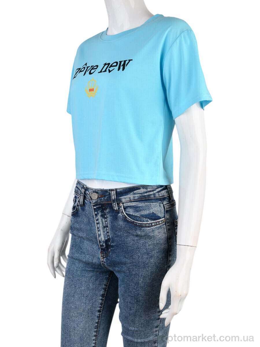 Купить Футболка жіночі 08789-18-2 l.blue Geen блакитний, фото 1