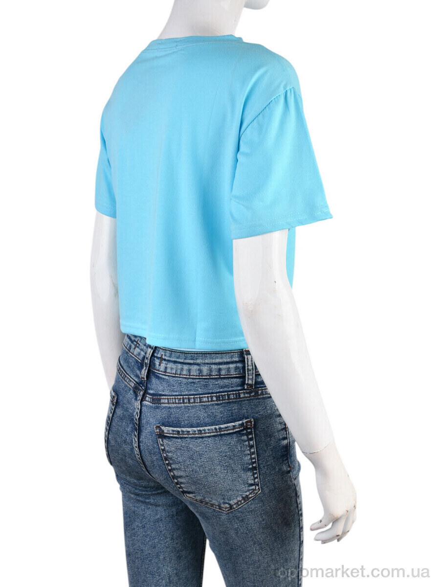Купить Футболка жіночі 08789-18-2 l.blue Geen блакитний, фото 2