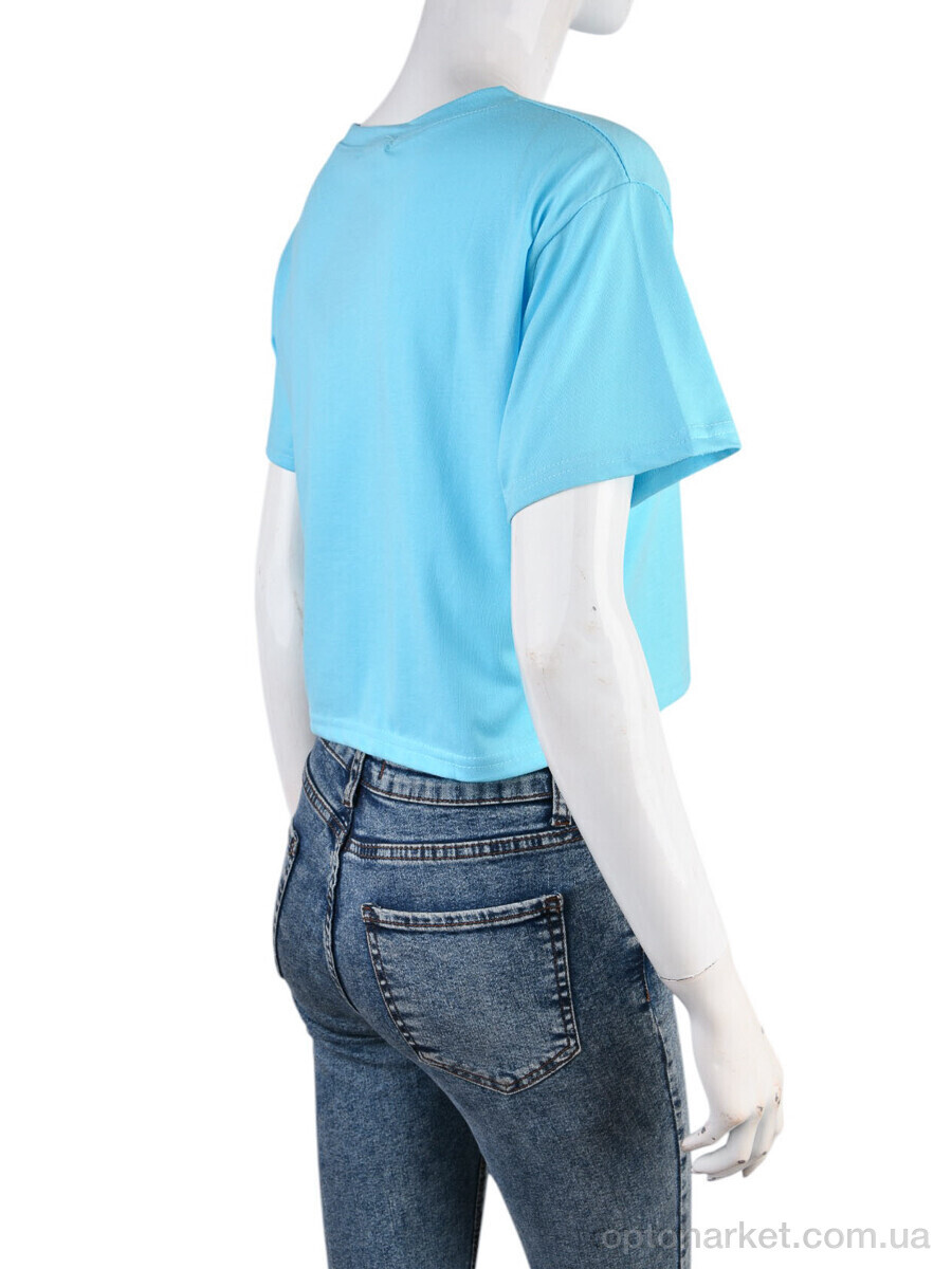 Купить Футболка жіночі 08789-18-3 l.blue Geen блакитний, фото 2