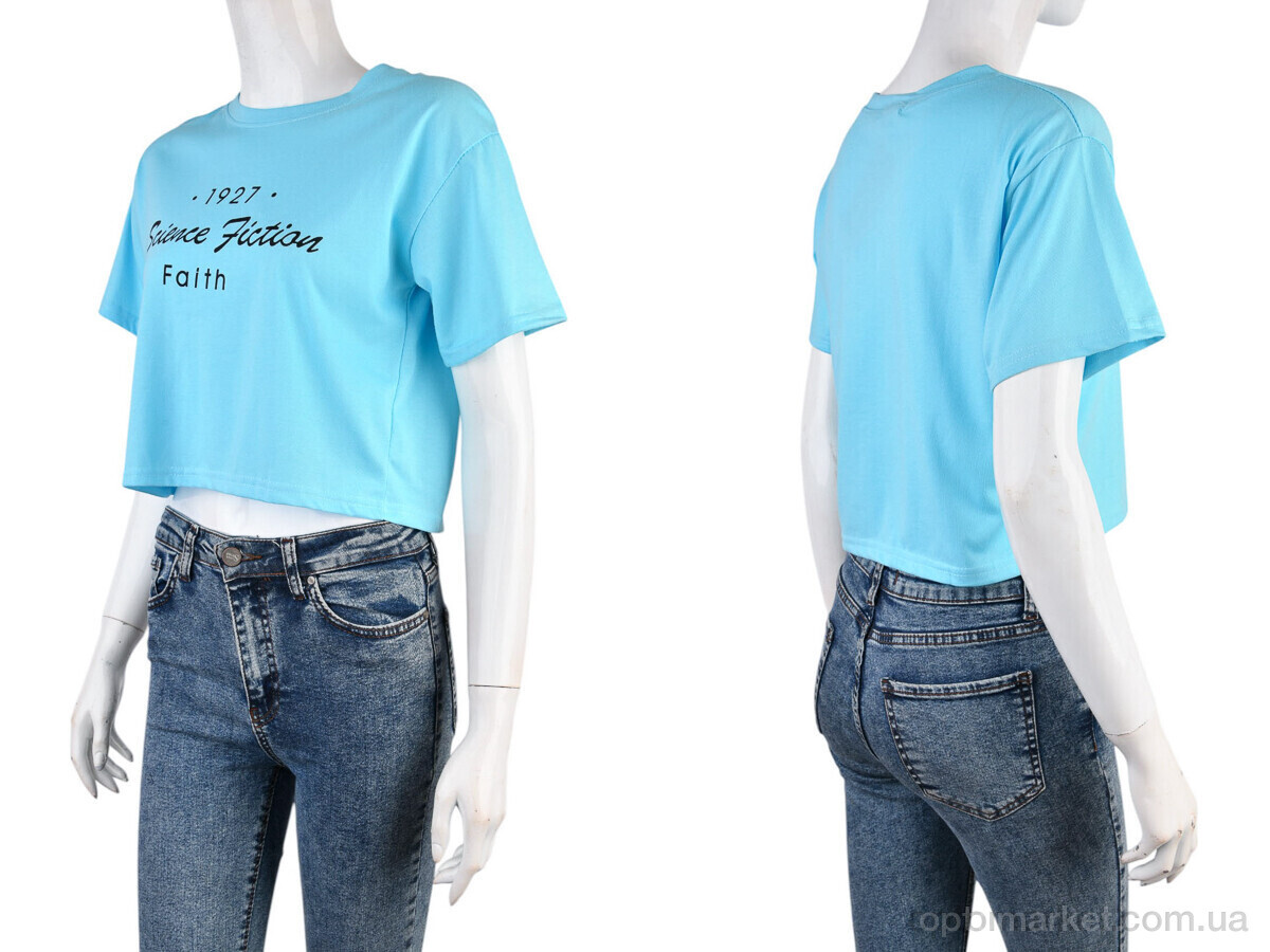 Купить Футболка жіночі 08789-18-3 l.blue Geen блакитний, фото 3