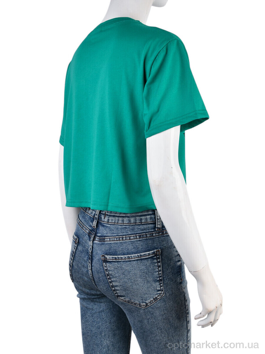 Купить Футболка жіночі 08789-18-6 green Geen зелений, фото 2