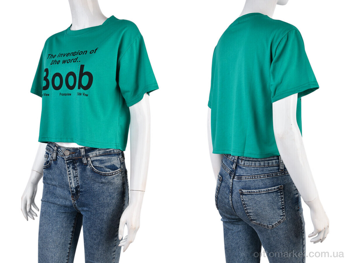 Купить Футболка жіночі 08789-18-6 green Geen зелений, фото 3