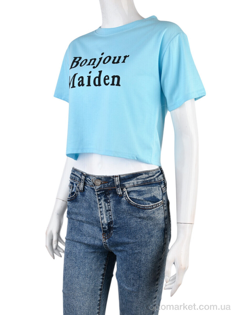 Купить Футболка жіночі 08789-18 l.blue Geen блакитний, фото 1