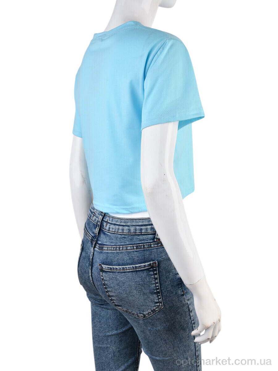 Купить Футболка жіночі 08789-18 l.blue Geen блакитний, фото 2