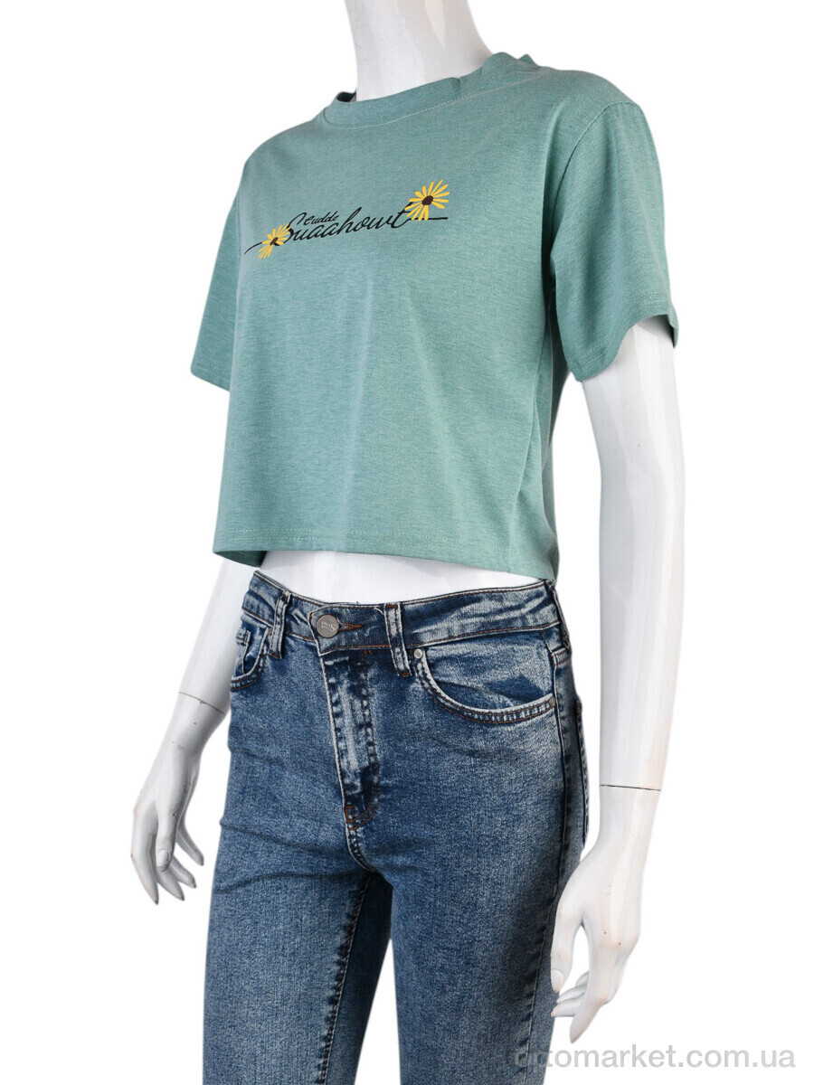 Купить Футболка жіночі 08789-19-1 green Geen зелений, фото 1
