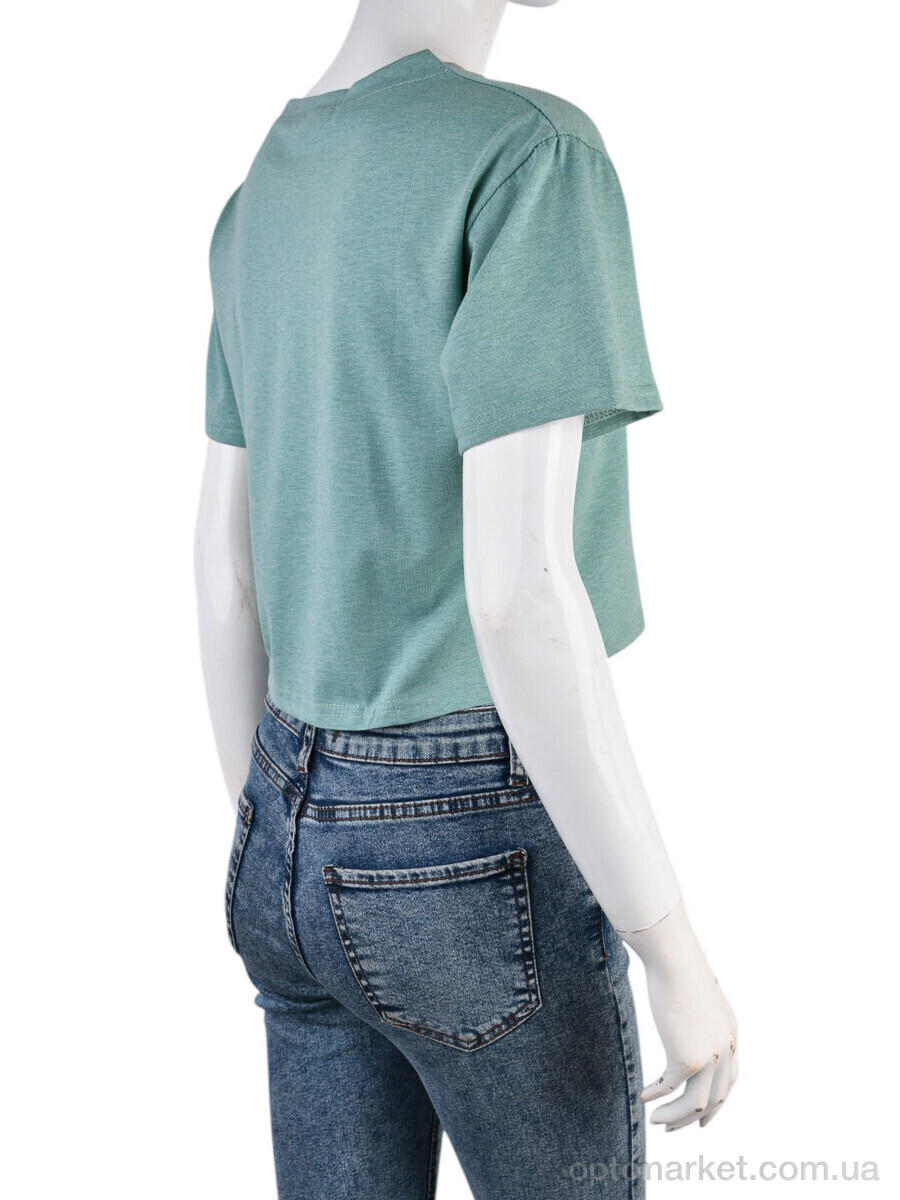 Купить Футболка жіночі 08789-19-1 green Geen зелений, фото 2