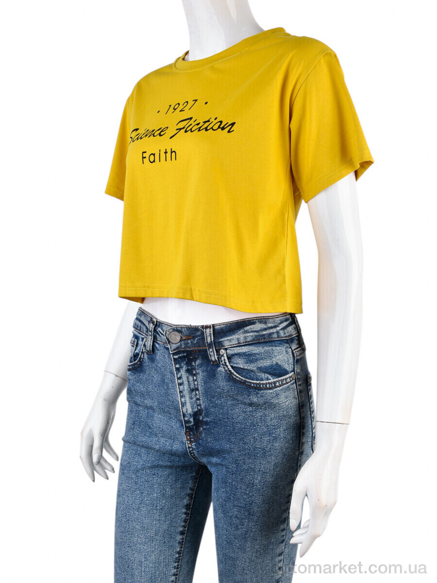 Купить Футболка жіночі 08789-20 yellow Geen жовтий, фото 1