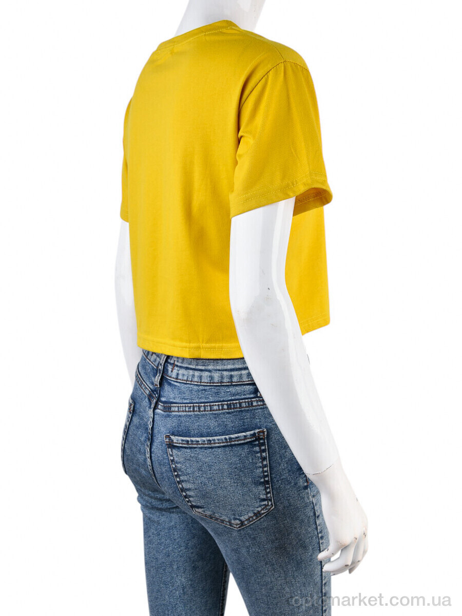 Купить Футболка жіночі 08789-20 yellow Geen жовтий, фото 2